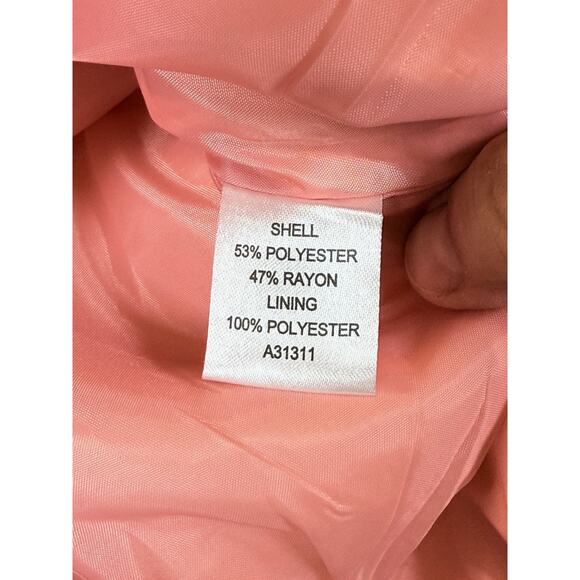 Appleseeds Women’s Blazer Sz 8 Textured Geometric Print Jacket Career Office - Picture 4 of 9